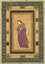 Girl holding an aigrette, from the Large Clive Album